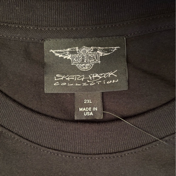 NWT - Harley Davidson Unisex Willie G Bar & Shield Ringer Tee (Size 2XL) - Picture 7 of 7